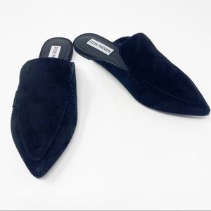 NEW Steve Madden Flat Suede Pointed Toe Mules
